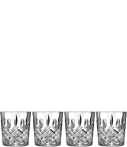 Marquis by Waterford Markham 4-Piece Traditional Crystal Double Old Fashioned Glass Set