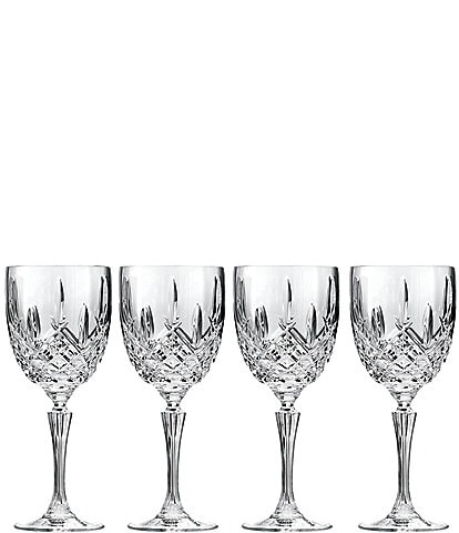 Marquis by Waterford Markham 4-Piece Goblet Traditional Crystal Wine Glass Set