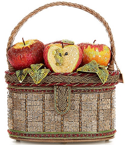Mary Frances Apple Orchard Basket Inspired Top Handle Bag