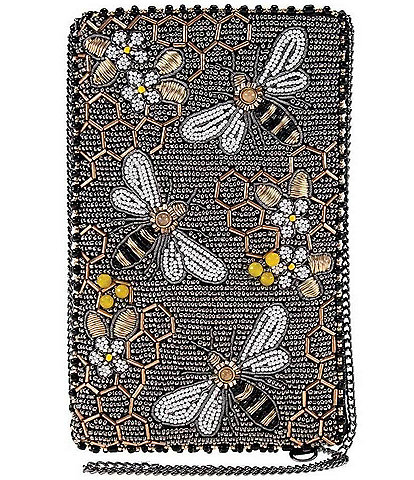 Mary Frances Bee Awesome Beaded Crossbody Bag