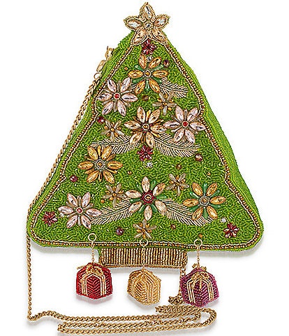 Mary Frances Decked Out Beaded Holiday Crossbody Bag