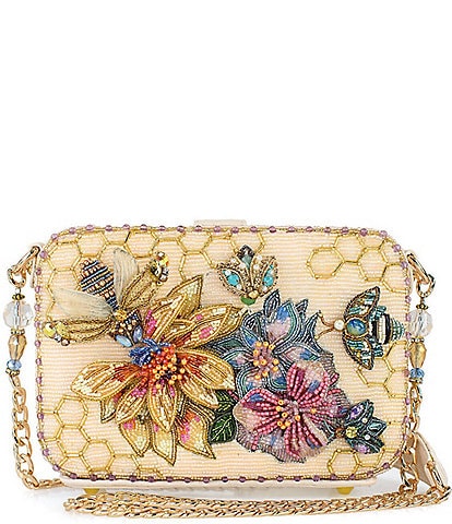 Mary Frances Garden Buzz Beaded Crossbody Bag