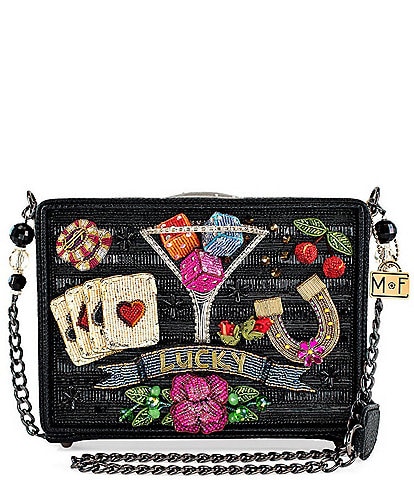 Mary Frances Lady Luck Beaded Crossbody Bag