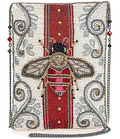 Mary Frances Royal Bee Mini Beaded Crossbody Bag