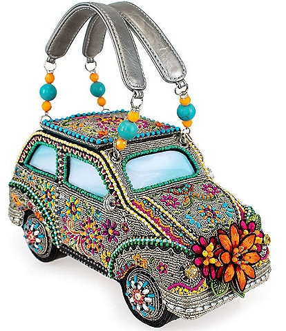 Mary Frances Sunny Drive Beaded Novelty Top Handle Bag