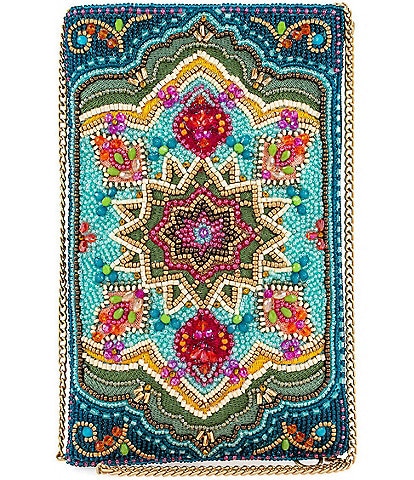 Mary Frances Venice Beaded Crossbody Phone Bag