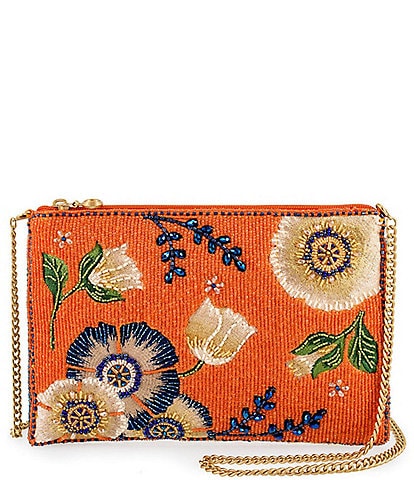 Mary Frances Wild Abandon Mini Beaded Crossbody Bag