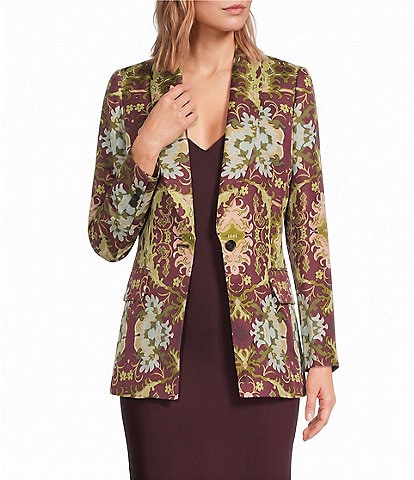 Mason's Daughter Larkin Floral Silk Blazer
