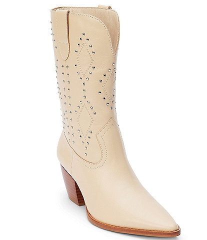 Matisse Cascade Leather Studded Mid Western Boots