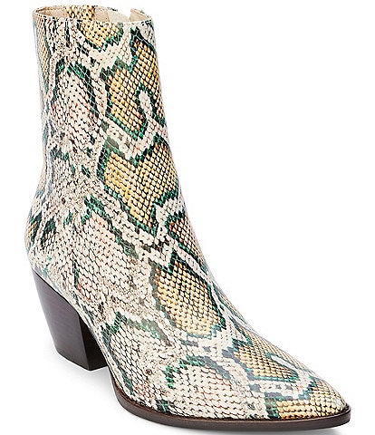 Matisse Caty Snake Print Leather Western Booties
