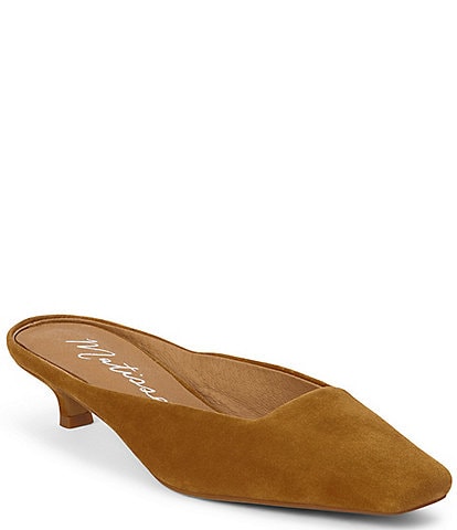 Matisse Classy Suede Kitten Heel Mules