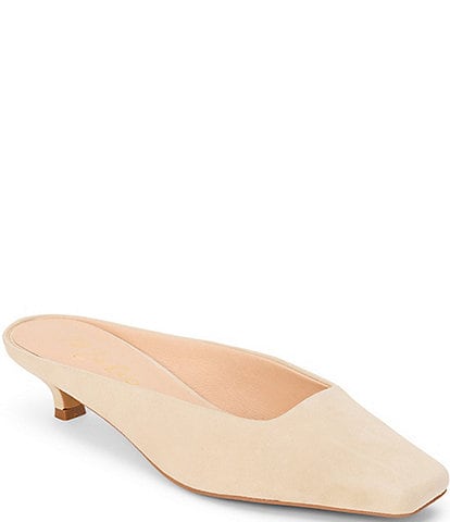 Matisse Classy Suede Kitten Heel Mules