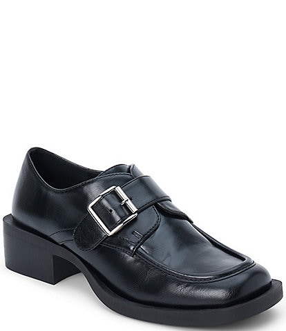 Matisse Hilary Buckled Strap Square Toe Loafers