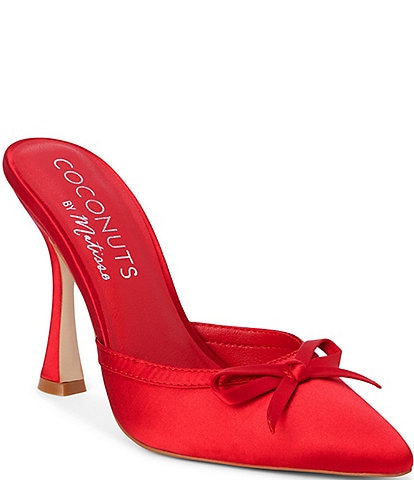 Matisse Instinct Satin Bow Mules