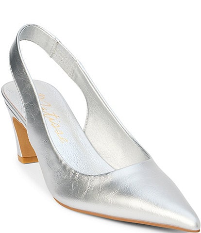 Matisse Leona Metallic Slingback Pumps