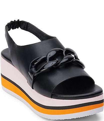 Matisse Natalia Leather Slingback Platform Sandals