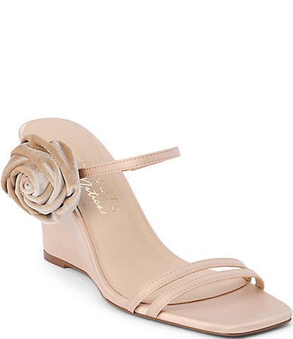 Matisse Rosa Floral Velvet Wedge Sandals