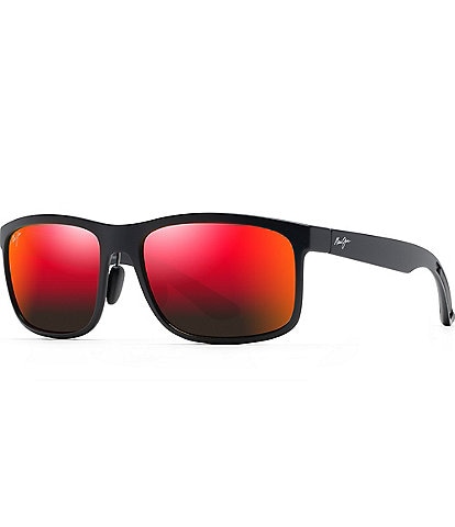 Maui Jim Huelo PolarizedPlus2® Rectangle 58mm Sunglasses