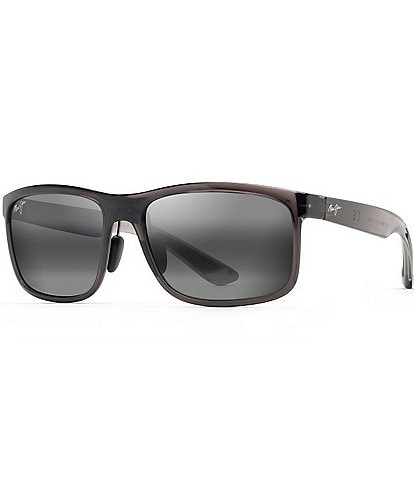 Maui Jim Unisex Huelo PolarizedPlus2® Rectangle 58mm Sunglasses
