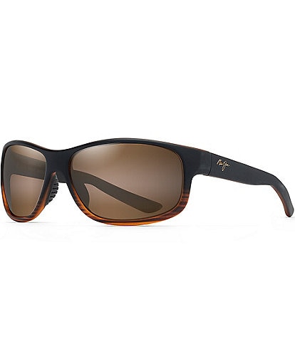 Maui Jim Kaiwi Channel PolarizedPlus2® Wrap 62mm Sunglasses