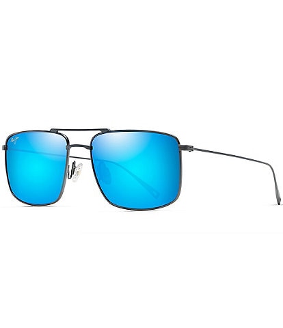 Maui Jim Men's Aeko 55mm Aviator Polarized Sunglasses