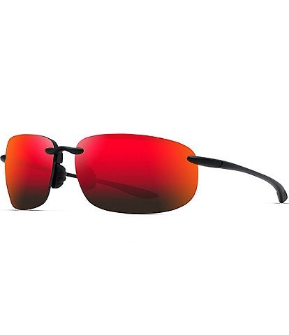 Maui Jim Men's Ho'okipa XL PolarizedPlus2® 67mm Oval Sunglasses