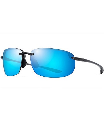 Maui Jim Men's Ho'okipa XL PolarizedPlus2® 67mm Oval Sunglasses