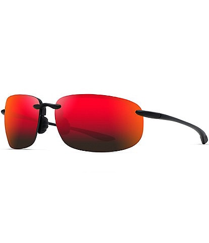Maui Jim Men's Ho'okipa XL PolarizedPlus2® 67mm Oval Sunglasses