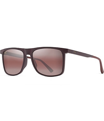 Maui Jim Men's Makamae PolarizedPlus2® 56mm Square Sunglasses