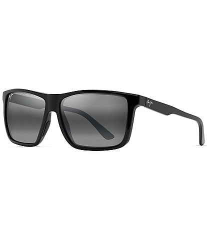 Maui Jim Men's Mamalu Bay PolarizedPlus2® 59.5mm Square Sunglasses