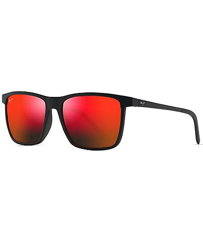 Maui Jim Men's One Way 55mm Rectangular Polarized Sunglasses