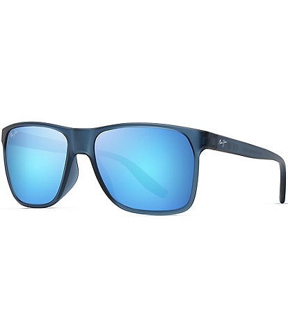 Maui Jim Men's Pailolo PolarizedPlus2® 58.5mm Rectangle Mirrored Sunglasses