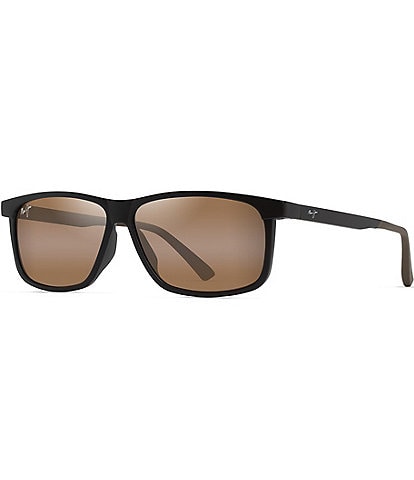 Maui Jim Men's Pulama PolarizedPlus2® 59mm Rectangle Sunglasses