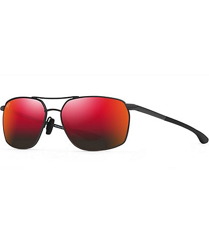 Maui Jim Men's Puu Kukui Polarized Rectangular Sunglasses