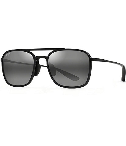 Maui Jim Unisex Keokea 55mm Bi-Gradient Mirrored Lens Aviator Sunglasses