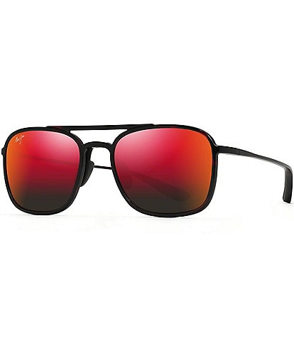 Maui Jim Unisex Keokea 55mm Gradient Mirrored Lens Aviator Sunglasses