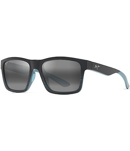 Maui Jim Unisex The Flats PolarizedPlus2® 57mm Rectangle Sunglasses