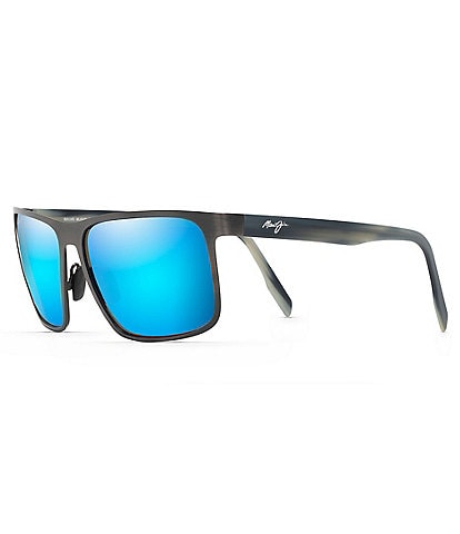 Maui Jim Wana PolarizedPlus2® Rectangular 61mm Sunglasses