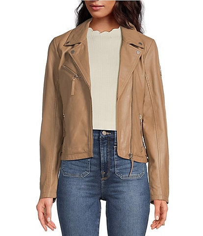 Dillards womens leather jackets best sale