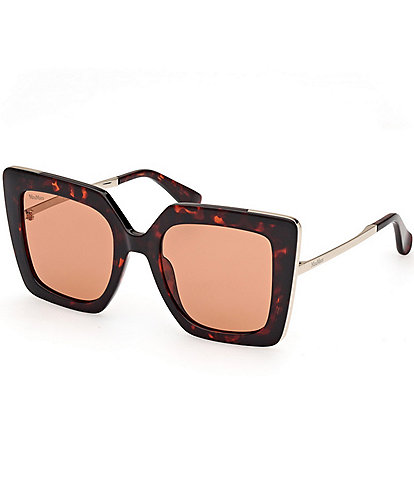 MaxMara Women's Design4 52mm Dark Havana Cat Eye Sunglasses