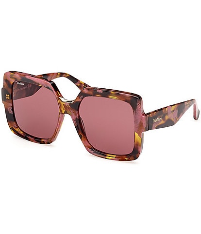 MaxMara Women's Ernest 56mm Havana Square Sunglasses