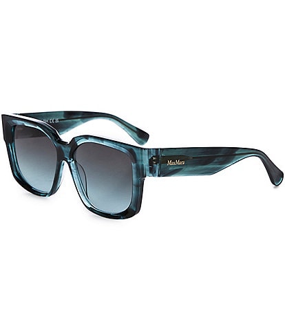 MaxMara Women's Glimpse 54mm Striped Square Sunglasses