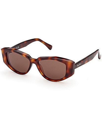 MaxMara Women's Lee 52mm Havana Round Sunglasses