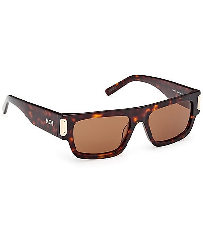 MCM Unisex MW0019 54mm Havana Rectangle Sunglasses