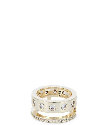 Melinda Maria Ashley Rodeo Pave Stacked Ring