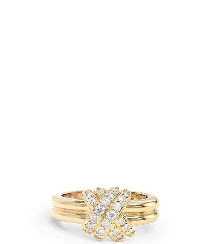 Melinda Maria Knot Crossed Ring