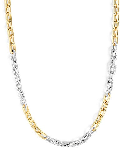 Melinda Maria Micro Frankie Pave Chain Necklace