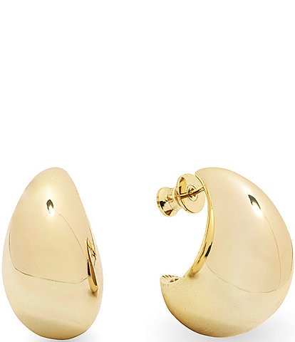 Melinda Maria So Smooth Teardrop Hoop Earrings