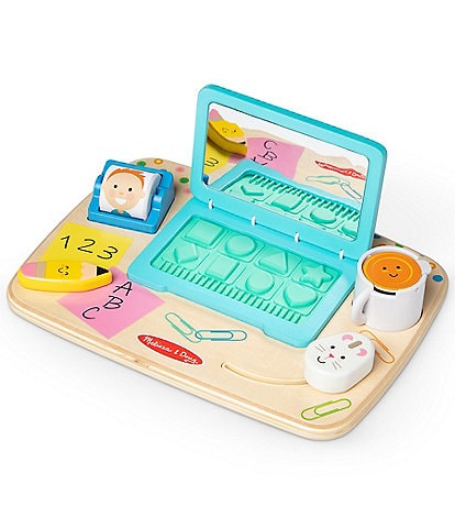 Melissa & Doug Wooden Work & Play Desktop Activity Board