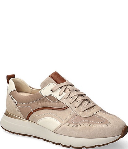 Mephisto Caryta Mixed Leather Lace-Up Sneakers